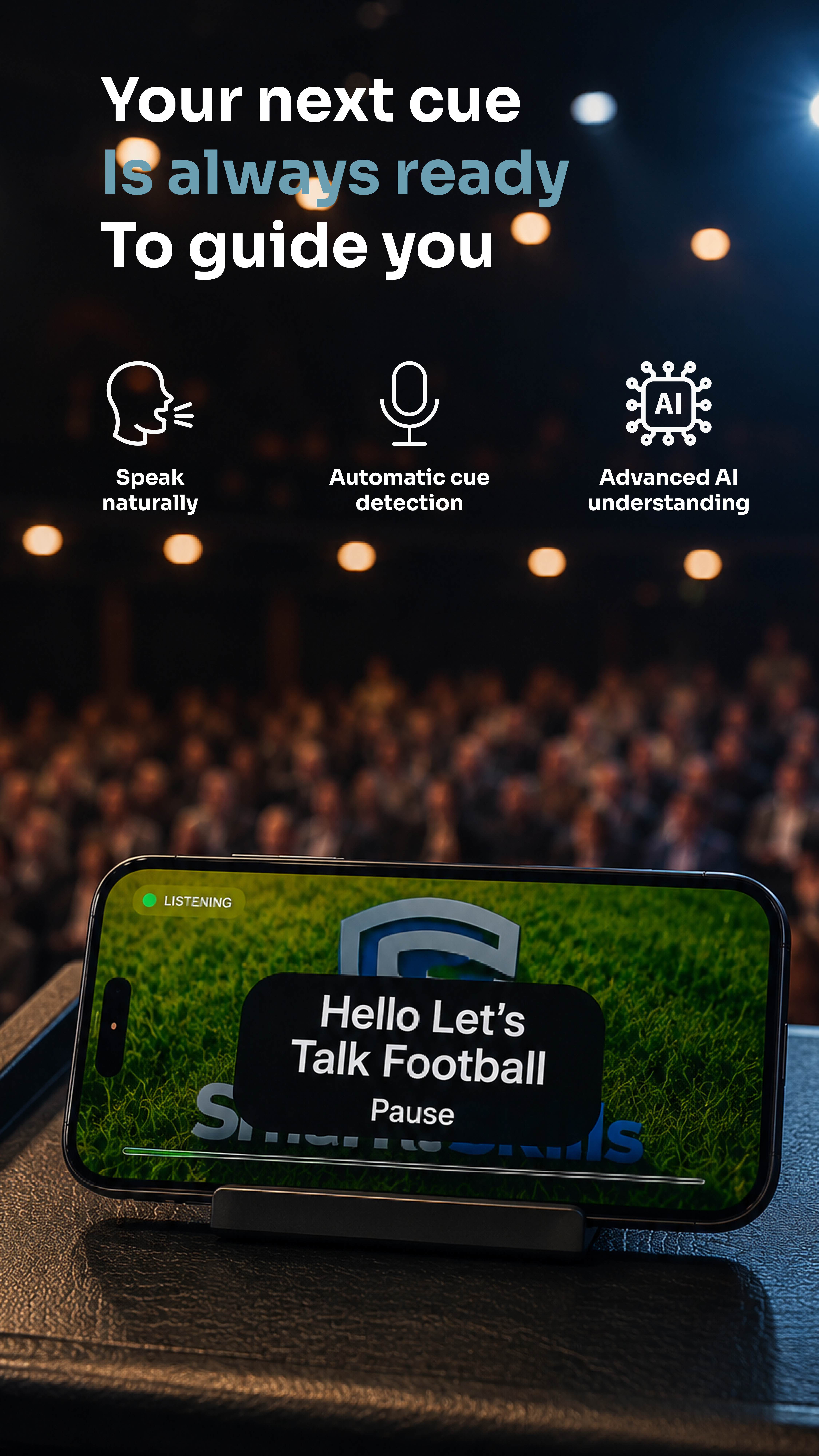 Cicero app: a live cue while you speak